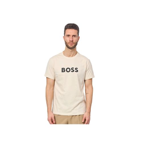 T Shirt Boss Jersey Homme Beige