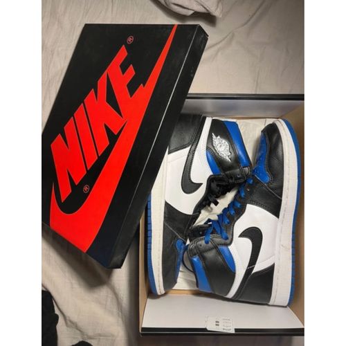 Air Jordan 1 Rétro High - Bleu/Noir/Blanche Taille 42