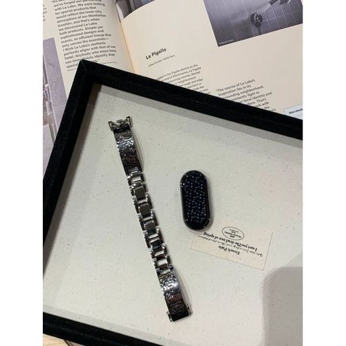 Convient Au Bracelet Xiaomi 9/8, Petit Parfum, Style Chaton, Amour, Métal 9pro8765nfc, Huawei Gt543-Chat Noir Argenté - Huawei Gt3pro 43 Mm ¿20 Mm¿