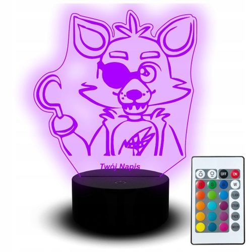 Lampe De Bureau Led Statue Jeu Fnaf Foxy Chibi Pour Fan Jeu Pc Enfant