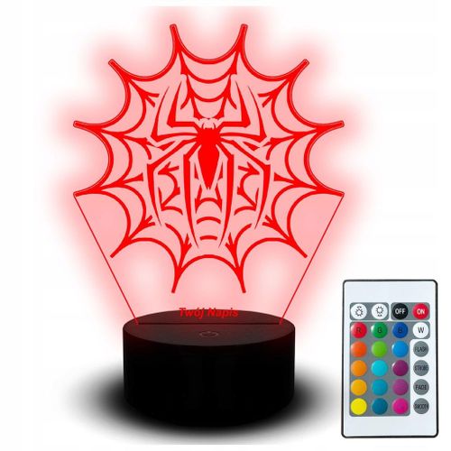 Veilleuse Led 3d Statuette Gravure Marvel Spiderman Conte De Fées Film Pour Enfants