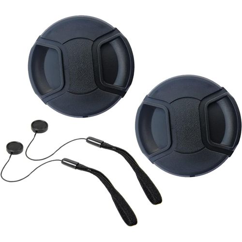 39mm Bouchons D'objectif Capuchon Cache Objectif pour Fuji Fujifilm Fujinon XF 27mm f/2.8,XF 27mm F2.8 R WR,XF 60mm f/2.4 R Macro,Leica APO Summicron-M 50mm f/2 ASPH,Lot de 2