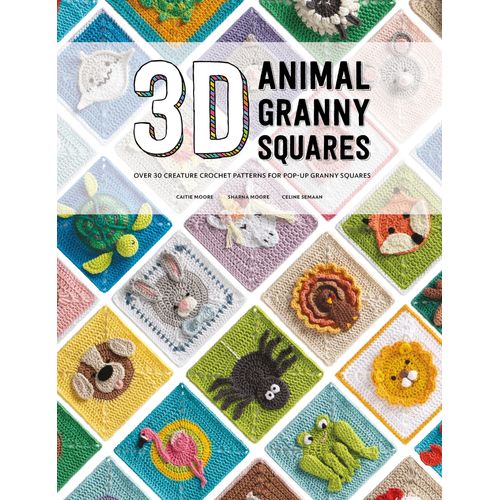 3d Animal Granny Squares    Format Broch 