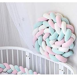 3m Tour De Lit Pour Bebe Coussin Serpent Coussin Tresse Pare Chocs Velours Pour Protection Bebe Rakuten