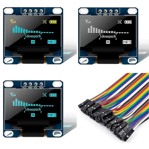3pcs Computer Lcd Module Oled Display 0.96 pouces pour Forraspberry Pi Rpi cran