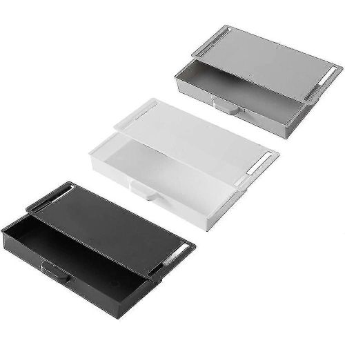 3pcs Drawer Bote De Rangement Auto-Adhsive Bote De Rangement Sans Poinon Stationery Bote De Rangement Cache Statione