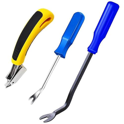 3pcs Extracteur D'agrafes, Outil D'extraction D'agrafes De Rembourrage Robuste Avec Poigne Ergonomique, -Outil D'extraction Arracheur De Clous B