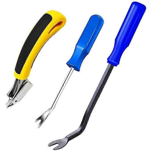 3pcs Extracteur D'agrafes, Outil D'extraction D'agrafes De Rembourrage Robuste Avec Poigne Ergonomique, -Outil D'extraction Arracheur De Clous B