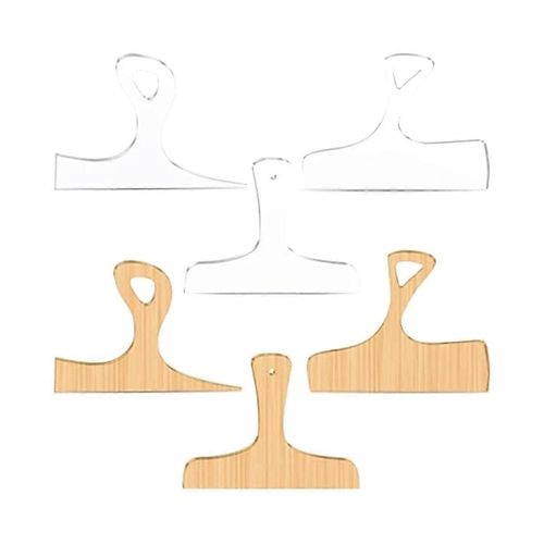 3Pcs Modles acryliques pour le travail du bois - Manche de planche de charcuterie/planche  dcouper incline courbe traant St