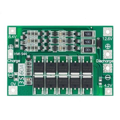 3s 60a - Batterie Lithium-Ion 3s 4s 5s, Chargeur 18650, Bms Panneau De Protection Avec Balance Pour Moteur De Perceuse