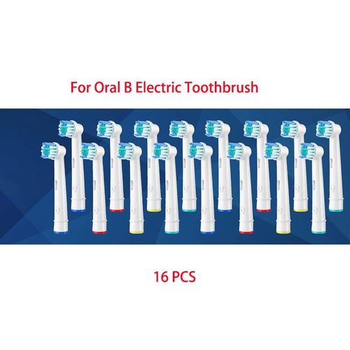 4/8/16 Pices Tte De Remplacement De Brosse  Dents lectrique Ttes De Brosse  Dents  Poils Dupont Souples Pour Buses De Brosse  Dents Oral B Sb-17a - Type 16pcs-A