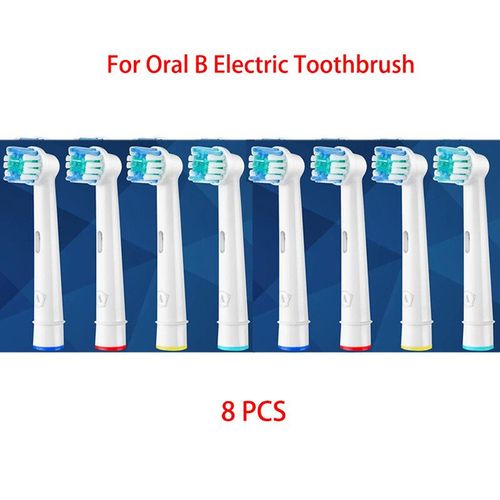4/8/16 Pices Tte De Remplacement De Brosse  Dents lectrique Ttes De Brosse  Dents  Poils Dupont Souples Pour Buses De Brosse  Dents Oral B Sb-17a - Type 8pcs-A