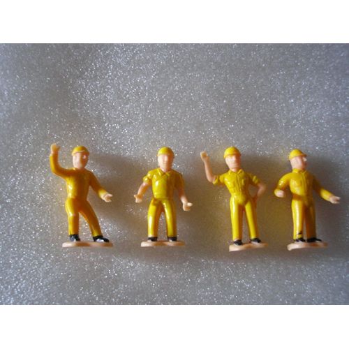 4 Ouvriers Chantier - Jaune - Plastique