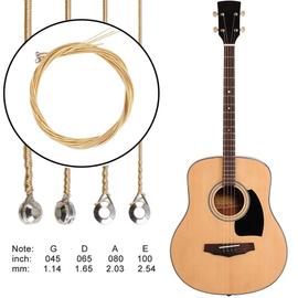 4 cordes de basse acoustique, accessoires de remplacement, corde en laiton  de calibre 045-100, accessoires pour guitare électrique