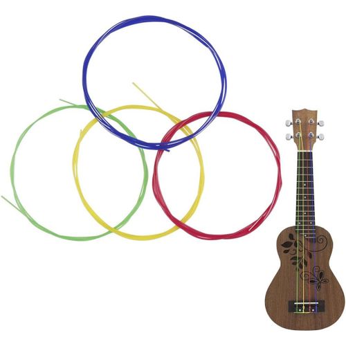 4-Cordes, Ukulele Strings, Cordes En Nylon, Pice De Remplacement Pour Ukulele, Cordes De Ukull, Accessoires Ukull
