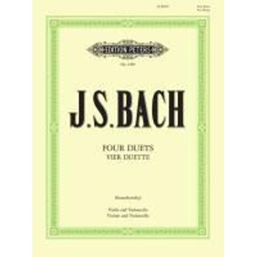 4 Duets From Part 3 Of Clavierbung (Arranged For Violin And Cello)    Format Poche 
