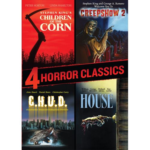 4 Horror Classics (Children Of The Corn / Creepshow 2 / House / C.H.U.D.) de Douglas Cheek, Fritz Kiersch, Michael Gornick, Steve Miner