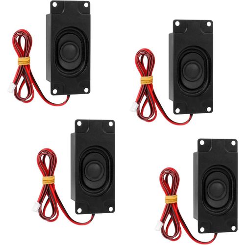 4 Pcs Haut-Parleur 8 Ohms 3W Haut-Parleur Gamme Complte Mini Haut-Parleur Haute Frquence Portable pour Arduino Ordinateur TV LCD Tablette PC avec Interface JST-PH2.0 2 Pin