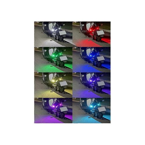 4 Pcs Moto Led Avertissement Lumire Universel Mini Signal Lumire Drone Avec Contrleur Lumire Stroboscopique 8