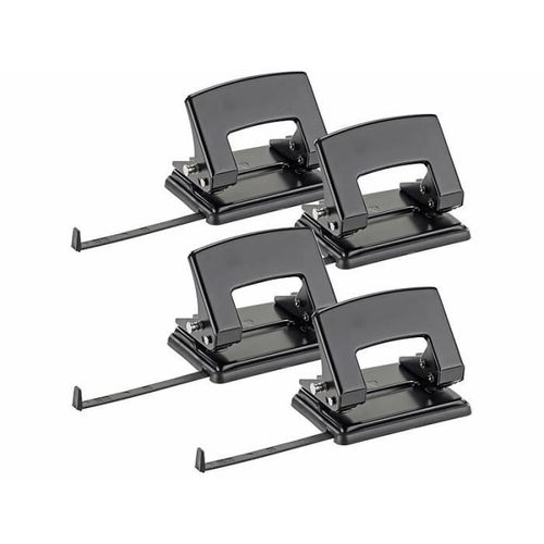 4 Perforateurs 2 Trous Pour Jusqu' 30 Feuilles Avec Rail De Bute A6 / A5 / A4