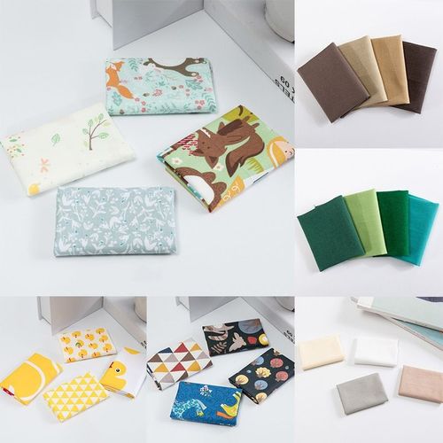 4 Pices/Ensemble Coton 25*20cm Beau Cadeau Bricolage Couture Artisanat Patchwork Tissu Dessin Anim Motif Multi Usage Pour Mnage Multicolore