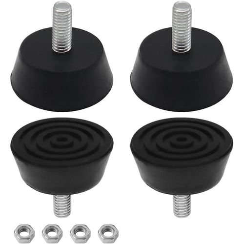 4 Pices Pied De Meuble, Silent Bloc M6 X 16 Mm Pied De Table A Visser, Base 32 Mm, Pied Caoutchouc Peut Etre Utilis Pour Les Meubles, Tables Et Chaises, Canaps[Jia5289834]