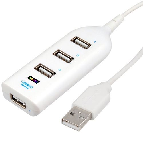 4 ports Slim & Compact Adaptateur USB multi Splitter Hub Extension pour PC et ordinateur portable