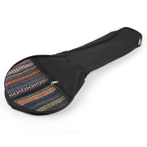 4 String Banjo Sac Gig Style Ethnique Coton Avec Sangles Rglables Instrument Accessoire