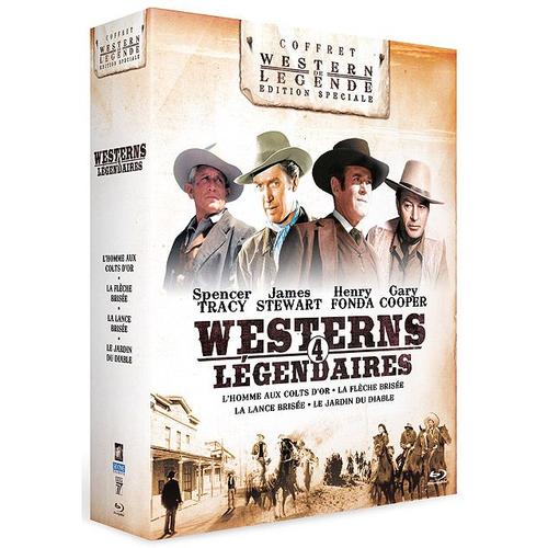 4 Westerns Lgendaires : L'homme Aux Colts D'or + La Flche Brise + La Lance Brise + Le Jardin Du Diable - Pack - Blu-Ray de Edward Dmytryk