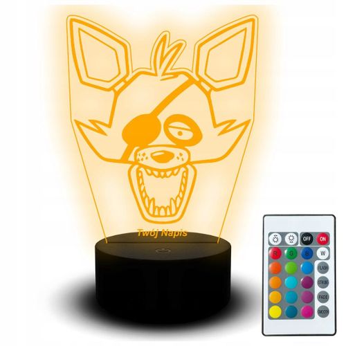 Lampe De Bureau Led Statue Jeu Fnaf Foxy Chibi Pour Fan Jeu Pc Enfant