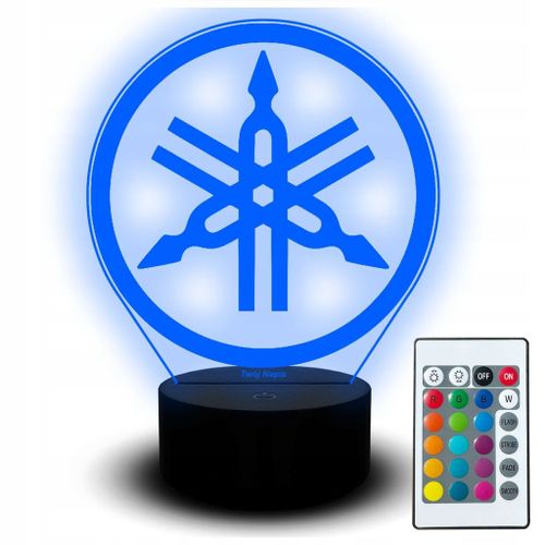 Lampe De Bureau Led Avec Logo Yamaha, Télécommande Rgb, Gravure Moto, Cadeau