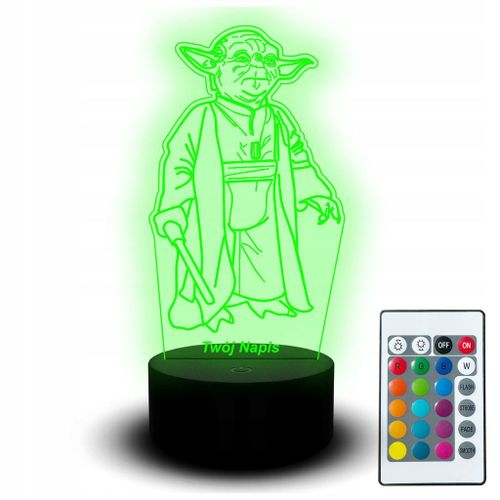 Veilleuse Led Statue De Bureau Bébé Yoda Film Star Wars Illuminée