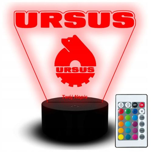Lampe De Bureau Led Statue Ursus C-330 Logo Tracteur Pour Agriculteur Cadeau