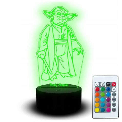 Veilleuse Led Statue De Bureau Bébé Yoda Film Star Wars Illuminée