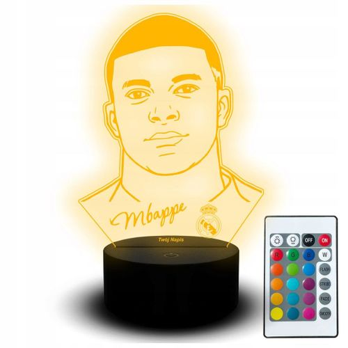 Lampe De Bureau Led Veilleuse Mbappé Footballeur Real Madrid France Football