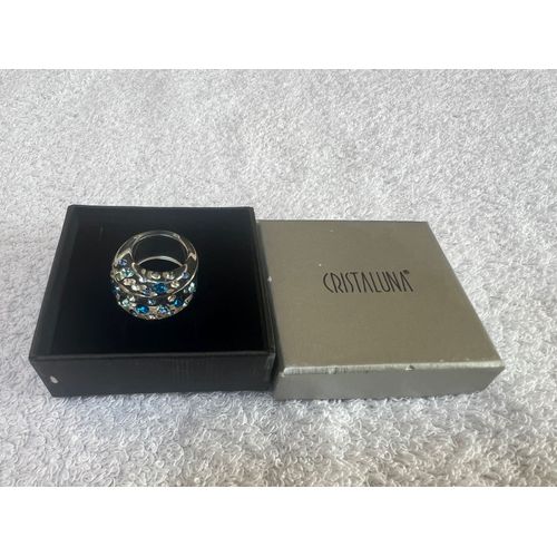 Bague Cristaluna Diva Cristal Acrylique Transparent 100 356 C2