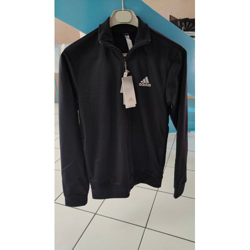 Veste Zippé Adidas Noir Taille 16 Ans