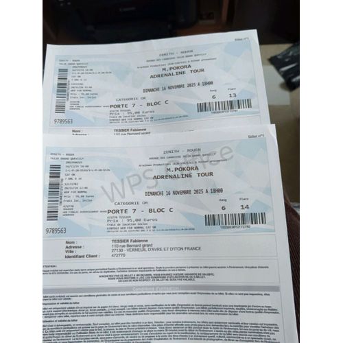 Tickets De Spectacle