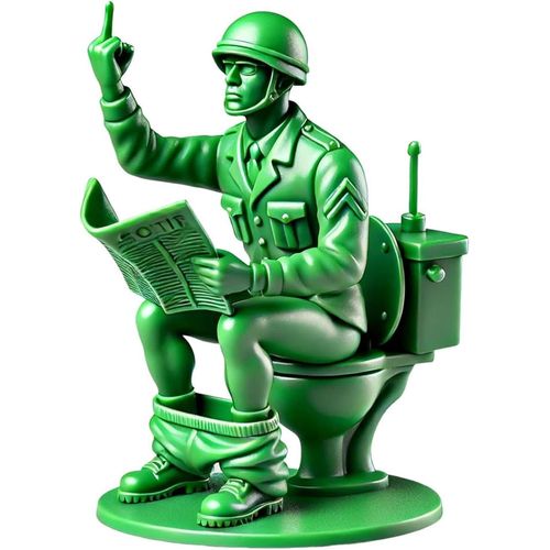 Figurines D'action Amusantes De Soldats Verts, Soldats Militaires Classiques, Petites Figurines D'hommes De L'armée En Plastique, Mini-Statue De Soldat Fantaisie Pour Décorations De Bureau, Fête À Thè