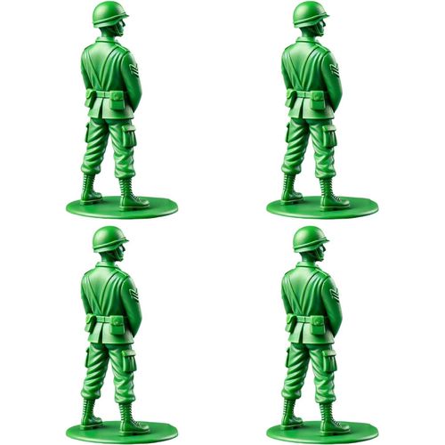 Figurines D'hommes De L'armée Verte Amusantes, Soldats Militaires Classiques, Petites Figurines D'hommes De L'armée En Plastique, Mini-Statue De Soldat Fantaisie Pour Décoration De Bureau, Fête À Thèm