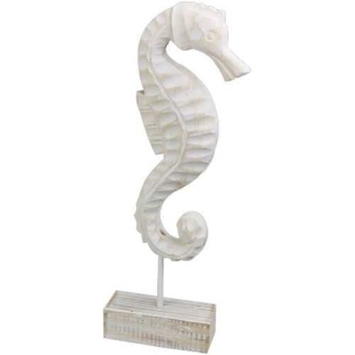 Décoration De Style Nautique, Figurines En Bois D'étoile De Mer, De Coquillage, De Conque, D'hippocampe, Sculptures D'animaux Marins En Bois, Décoration D'intérieur (Hippocampe), Am0xdz0g72fus