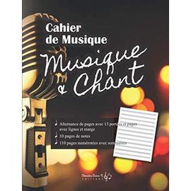 Cahier de Musique Enfant - Cahier de Musique et Chant Grand Format 21 x  Pages - les Prix d'Occasion ou Neuf