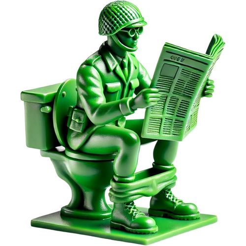 Figurines D'action De Soldats Verts Amusants, Soldats Militaires Classiques, Petites Figurines D'hommes De L'armée En Plastique, Mini-Statue De Soldat Fantaisie Pour Décorations De Bureau, Fête À Thèm