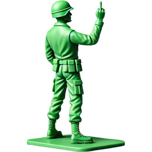 Figurines D'action De Soldats Verts Amusants, Soldats Militaires Classiques, Petites Figurines D'hommes De L'armée En Plastique, Mini-Statue De Soldat Fantaisie Pour Décorations De Bureau, Fête À Thèm