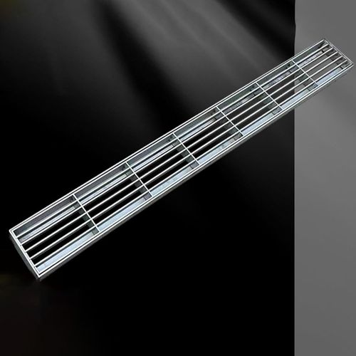 Grilles de sol à profil bas, 100 cm de long, pour puits décoratifs de jardin, couvercle de caniveau étroit, système de drainage souterrain, puisard d'allée (100 x 10 x 3 cm), 981214