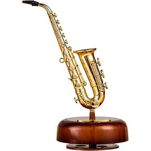 Boîte À Musique, Instrument À Vent, Saxophone, Décoration De Bureau Pour Fille, Amoureux, Petit Ami, Petite Amie, Mari, Femme (Trompette)