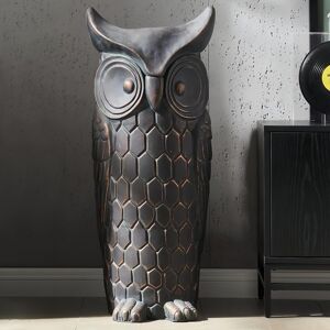 Figurine Décoration Hibou En Résine - Petit Modèle Bleu, Pour étagère, Bureau, Cadeau Amateur Hiboux