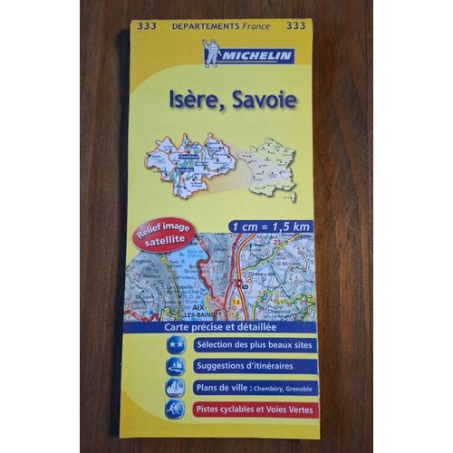 Carte Michelin Isere Savoie