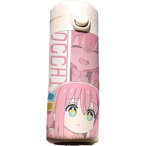Bouteille D'eau Bocchi The Rock Gotou Hitori 473 Ml En Acier Inoxydable Pour Enfants, Isotherme Et Réutilisable (Yamada Ryo)