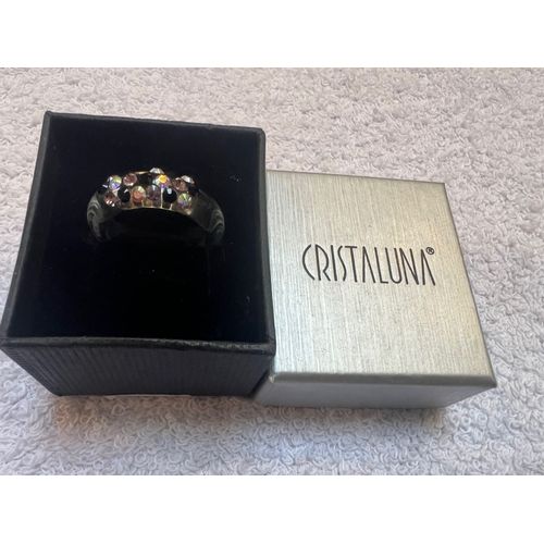 Bague Cristaluna Veretta Cristal Acrylique Transparent Swarovski 100 202 A3